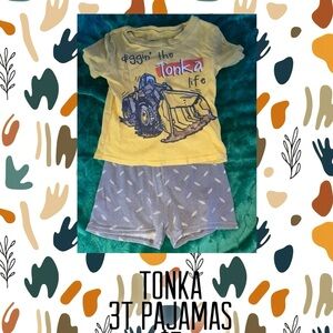 Tonka Yellow and Gray Kids Pajama Set